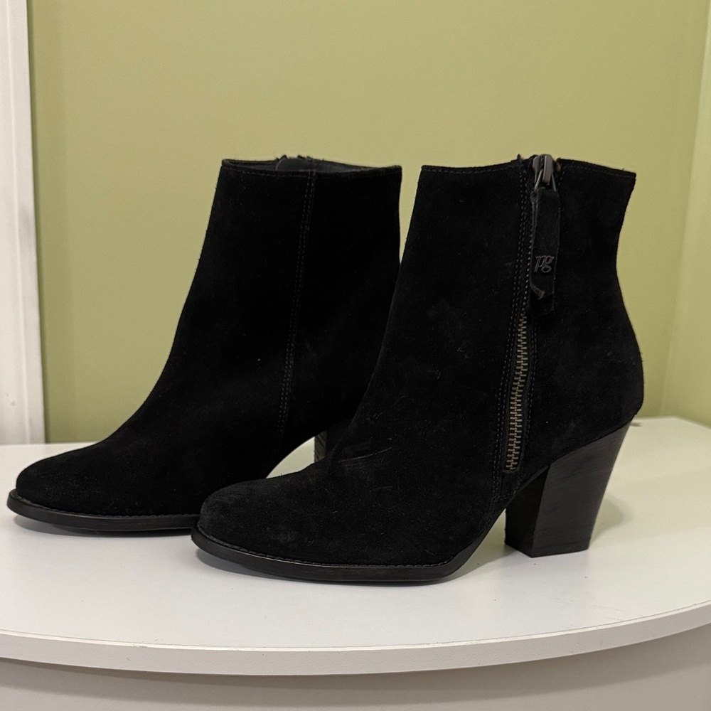 Paul Green REYA Boot Black Ankle heel size 5 women H8N5